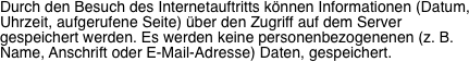 Durch den Besuch des Internetauftritts